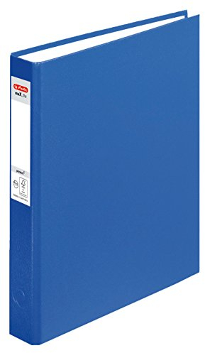 Herlitz Ringbuch maX.file pRotect A5, 1 Stück, 2-Ring-Kombi-Mechanik, 25 mm Füllhöhe, blau