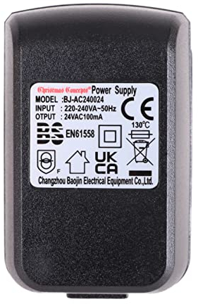 Christmas Concepts® 24v 100mA Adaptateur Secteur sans Plomb Convient pour Lumières de Noël