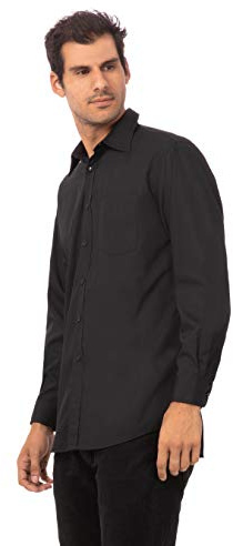 Uniform Works A798-XL Unisex Long Sleeve Shirt, Black