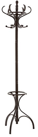 Premier Housewares Floor Standing Coat Stand, Mahogany Finish, 184 cm