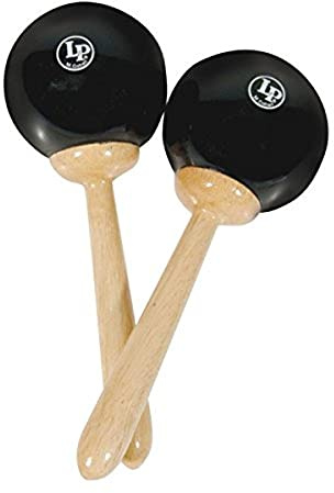 LP Latin Percussion Fiber Maracas LP389, Black