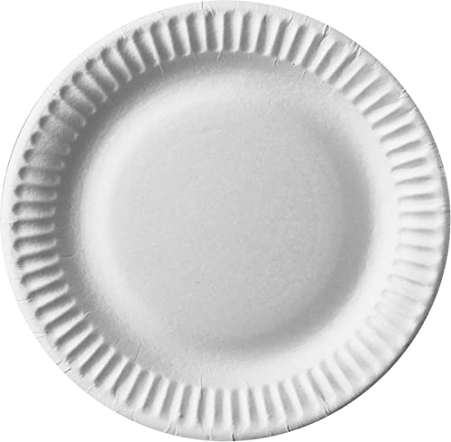 1.000 Pappteller rund Ø 15 cm Weiss Einwegteller