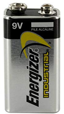 Energizer Industrial Alkaline General Purpose Battery, 9 V, Each