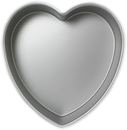 PME anodiserad aluminium hjärta kakform 25 x 5 cm djup, silver