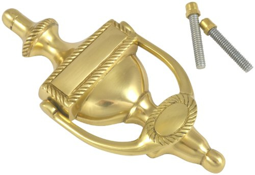 Bulk Hardware BH00788 Georgian Urn Style Polished Brass Door Knocker, 160 mm (6.4 inch)