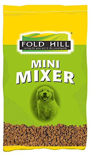 Fold Hill - Mini Mixer Dog Food, Oven Baked Kibble Designed For Smaller Dogs, Perfect for Newly Emerged Teeth, 15kg, transparent