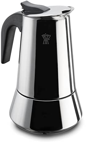 Pezzetti STEELEXPRESS Cafetière induction- acier Inox-10 Tasses
