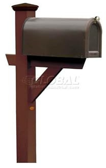 Highwood AD-MLBX1-ACE Hazelton Mailbox Post, Weathered Acorn