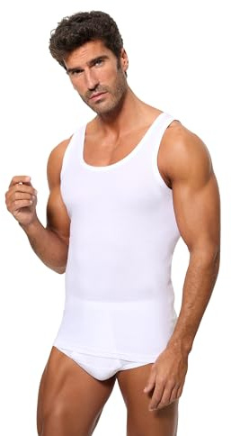 Abanderado Camiseta de tirantes línea Clásico Algodón 100% Hombre x1