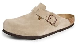 Birkenstock Men's Boston Soft Footbed Clogs, Taupe, 12 Medium US