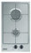 Zanussi ZGG35214XA - Placa de gas 29 cm, 2 zonas de gas, mandos frontales, color gris