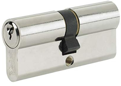 Yale P-ED4050-SNP Euro doppio cilindro, 3 chiavi fornite, sicurezza standard, confezione Visi, adatto per tutti i tipi di porte, 40:10:50 (100 mm), finitura nichel