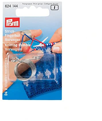 Prym Knitting Fingerhut, Plastic, Silber, Eine Grösse
