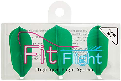 Cosmo Darts Fit Flight 3 Pack Slim Dart Flight (Green)