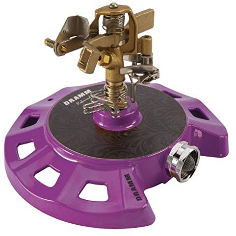 Dramm Arroseur à Impulsion, Base en métal Robuste, tête réglable en Laiton, Baie, 15087