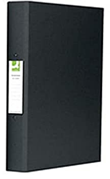 Q-Connect KF02005 2-Ring Binder A4 25mm Polypropylene - Black (Pack of 10)