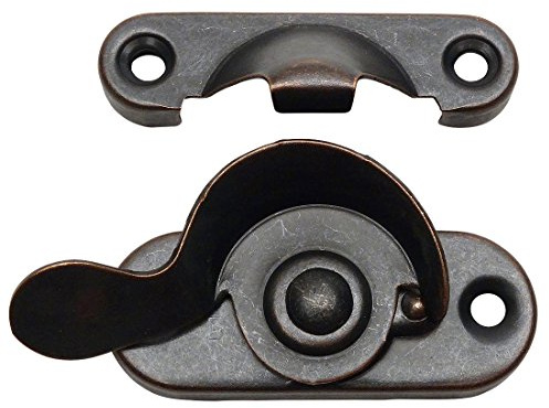 10 Pack - Designers Impressions 53706 Oil Rubbed Bronze Window Sash Lock