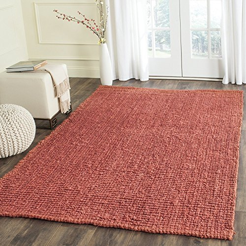 Safavieh Natural Fiber Indoor Hand Made Rectangle Area Rug, Natural Fiber Collection, NF447, in Rust, 91 X 152 cm for Living Room, Bedroom or Any Indoor Space