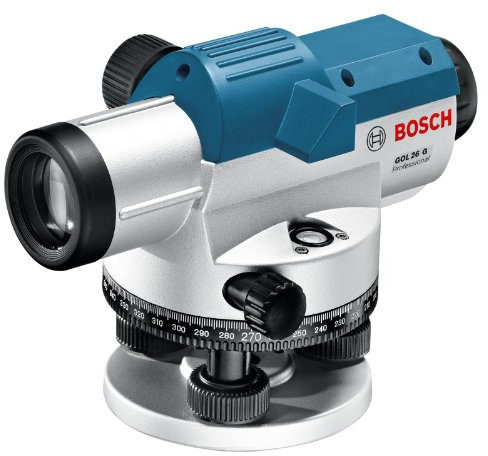 Bosch Professional 061599400C Professional Niveau Optique GOL 26 G Pack extérieur, Bleu