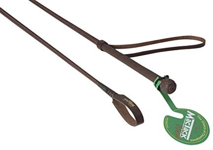 MacTack Cravache d'équitation Unisexe avec poignée et Support Marron 61 cm