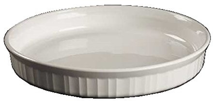 Corning French White 10 Quiche Pan #F-3-B