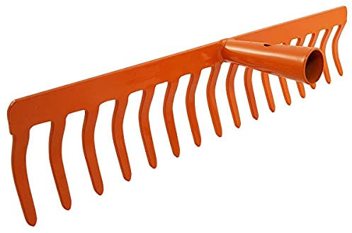 Rastrello Brixio 16 Denti 43 Cm In Acciaio Stampato Senza Manico 1Pz