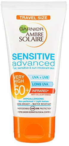 Sensitive Advanced de Ambre Solaire Garnier Ambre Solaire Sensitive Expert+ Lait protecteur FPS 50+ 50ml