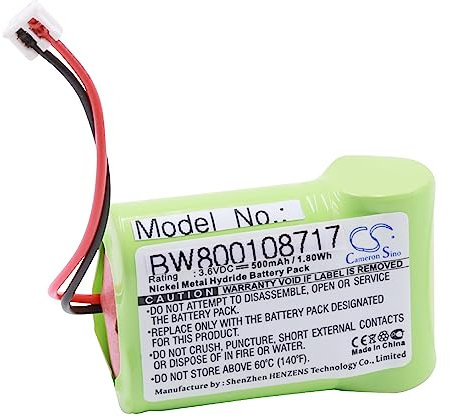 vhbw 1x batteria sostituisce FG0502, NR800D01H3C120 per telefono fisso cordless (500mAh, 3,6V, NiMH)