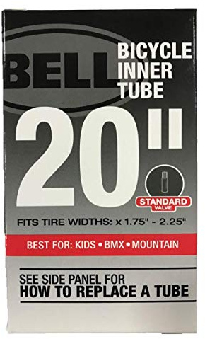 BELL 20-Inch Universal Inner Tube, Width Fit Range 1.75-Inch to 2.125-Inch, Black