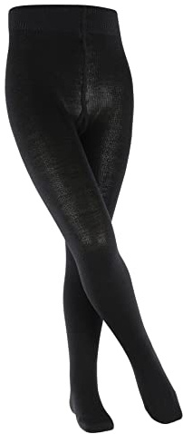 FALKE Comfort Wool K Ti laine épais unis 1 paire, Collants Mixte enfant, Noir Black 3000, 152-164