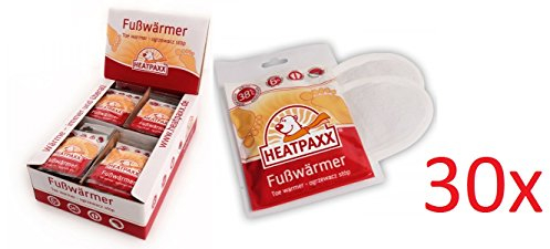 30 Paar Fußwärmer Zehenwärmer Thermopads Schuhwärmer Sohlenwärmer Wärmepad