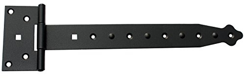 CERNIERA A CROCE T di cerniere T fasce di arrotolato 287 mm Mezza pesante nero