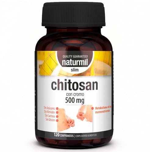 Chitosan 3000 mg con Cromo - Fibra Natural - 120 Comprimidos DietMed