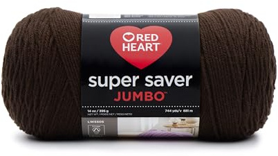 RED HEART Super Saver Jumbo Yarn, Coffee