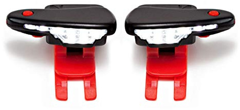 Night Runner 270 Night Tech Gear Running Shoe Lights – Hands-Free LED Lights for Runners, Trail Runners & Joggers – High Visibility Night Running Gear – Waterproof & Rechargeable – Red