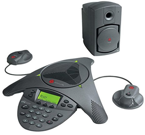 SoundStation Polycom VTX 1000 con Subwoofer e microfoni adizionali, Nero