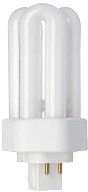 GE Energiesparend Beleuchtung 4-Pin Dreifach Röhre CFL 13 W GX24q warmweiß (3000 K) 12000 Stunden