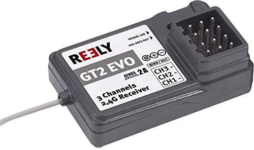Reely GT2 EVO 3-Kanal Empfänger 2,4 GHz Stecksystem JR
