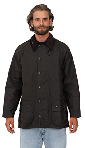 Barbour Mens Classic Beaufort Wax Jacket Olive 44