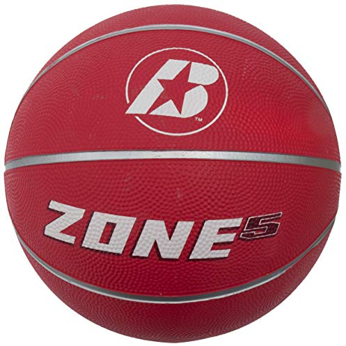 Baden Unisex Zone Basketball 5, Red, Size 5
