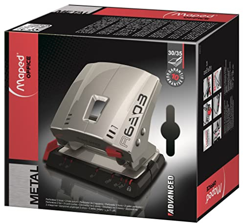 Maped 630310 Locher Advanced A6303, Stanzleistung: 30 Blatt, silber