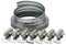 Draper Wide Hose Clamp Set | 8 to 12mm Banding width Hose Clips | 3m Banding Quick Grip | 8 Tensioning Clamps | 55592