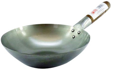 10 Carbon Steel Flat Based Wok
