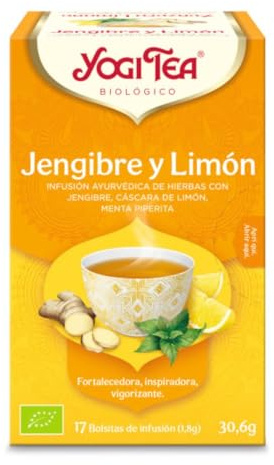 Yogi Tea Zenzero Limone - 17 Bustine Filtro [30.6 gr], Biologico