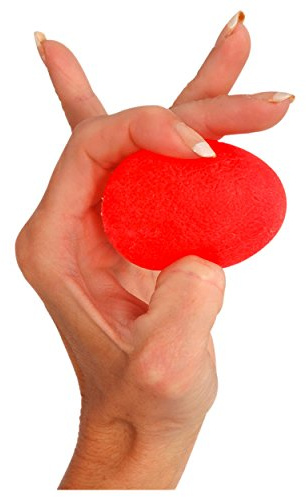 Squeeze Egg Handtrainer Fingertrainer Unterarmtrainer Antistressball weich ROT
