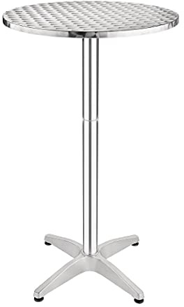 Bolero Stehtisch 60 cm – Edelstahl wetterfest für Innen & Außen U502