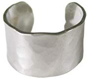 Sterling Silver Hammered Ear Cuff