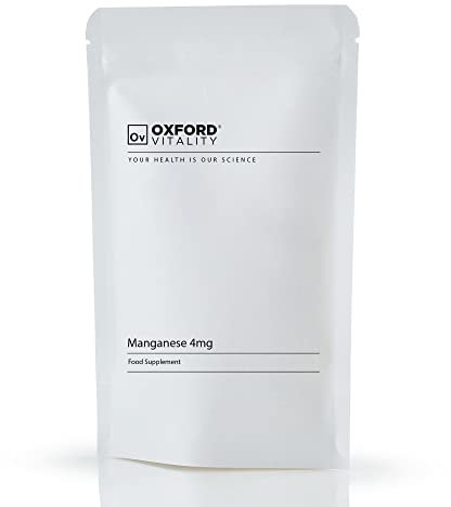 Manganese Supplement | 4mg Tablets for Cartilage and Bone Health | Oxford Vitality