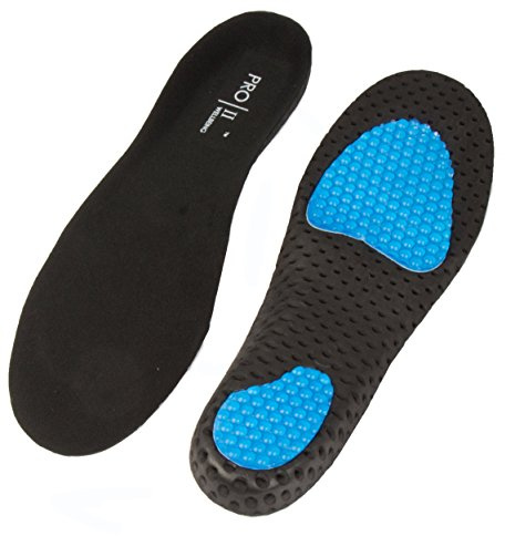 Lightweight AIR gel orthotic insoles for plantar fasciitis with unique breathable and comfort design (XL 11-13)