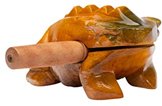 Fuzeau - Grenouille Guiro En Bois 6 Cm Avec Batte - Instrument Musique Percussion À Gratter - Imite Le Coassement - Ambiance Nature Originale - Apprentissage Enfant Dès 4 Ans - Réf. 9936
